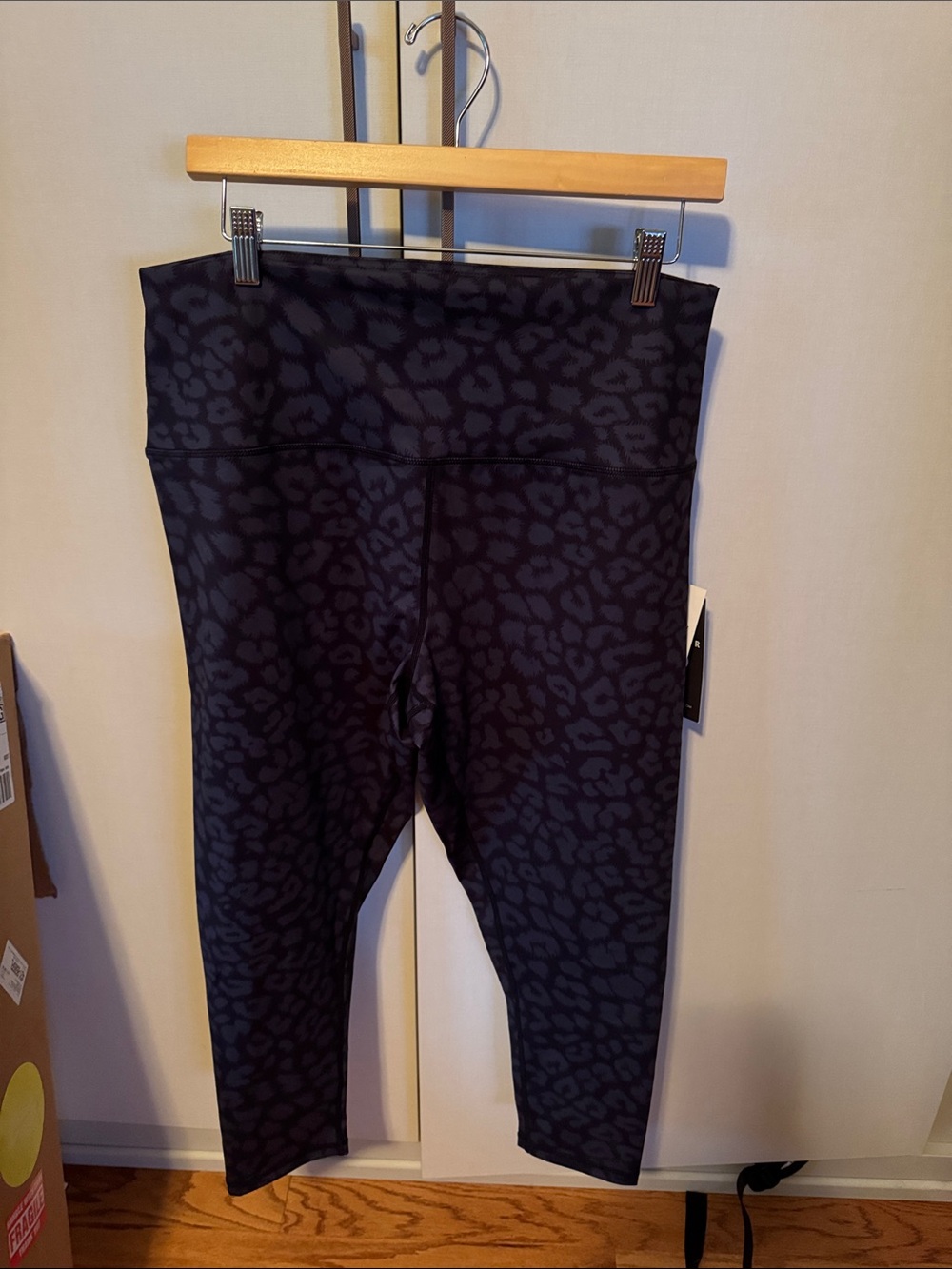 Glyder Black & Charcoal Leopard-Print High-Pure Waist Leggings